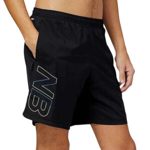 شورت کشاله دار ورزشی مردانه نیو بالانس New Balance PR Pacer 7″ 2-in-1 Short مشکی