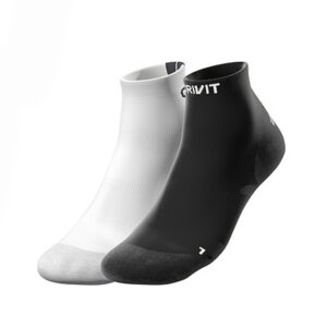 جوراب ورزشی کریویت Crivit Sport Cycling Socks Pack (پک دو جفتی) سفید مشکی