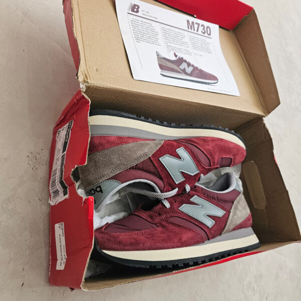 کفش کلاسیک نیو بالانس مردانه New Balance M730UKF زرشکی