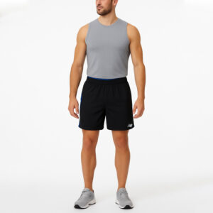 شورت ورزشی مردانه نیو بالانس New Balance Impact Run 7 Short مشکی آبی