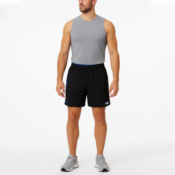 شورت ورزشی مردانه نیو بالانس New Balance Impact Run 7 Short مشکی آبی