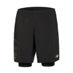 شورت کشاله دار ورزشی مردانه نیو بالانس New Balance PR Pacer 7" 2-in-1 Short مشکی