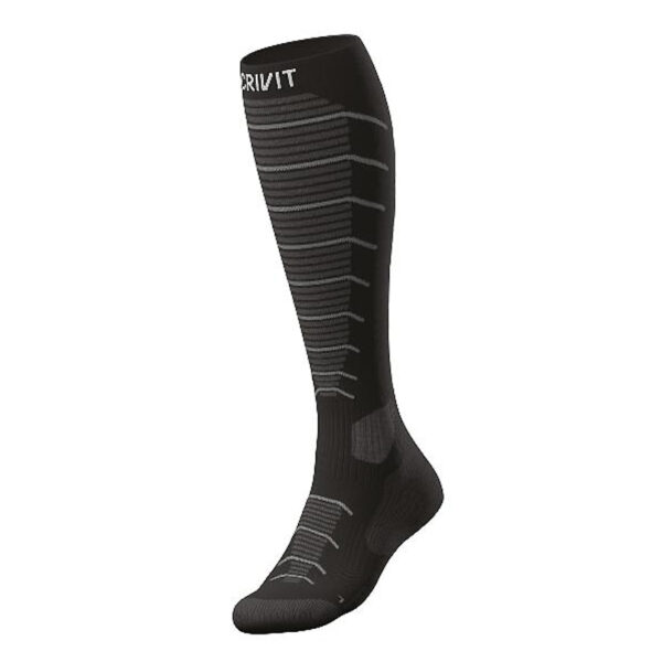 جوراب اسکی کریویت CRIVIT Ski Socks 01 مشکی خاکستری