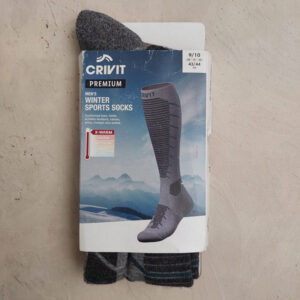 جوراب کوهنوردی مردانه کریویت CRIVIT Ski Socks طوسی خاکستری