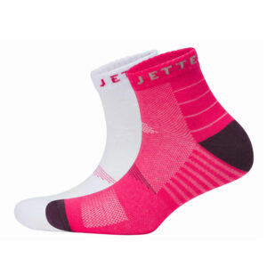 جوراب رانینگ زنانه کریویت Crivit Chaussettes De Running (پک دو جفتی) سفید صورتی