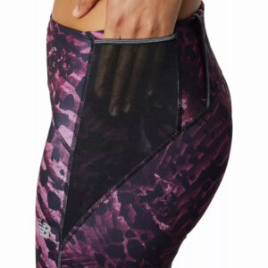 شورت تایت ورزشی زنانه نیو بالانس New Balance PRT Impt Fit Short Tight طرح دار