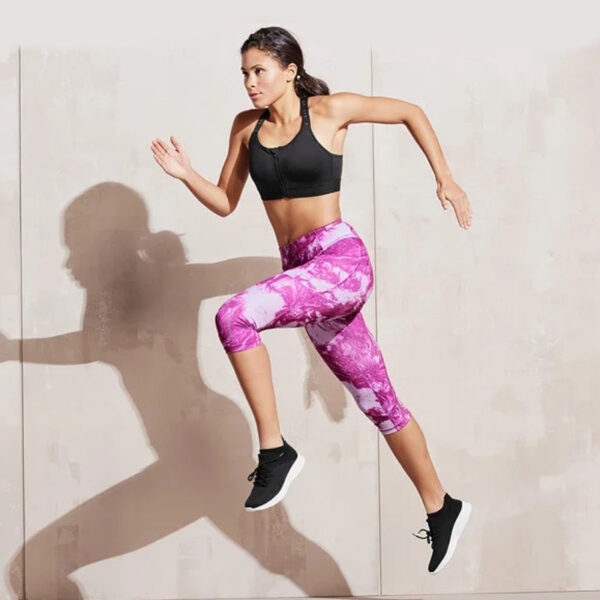 نیم لگ ورزشی زنانه کریویت Crivit Sport Cropped Legging طرح آبرنگی