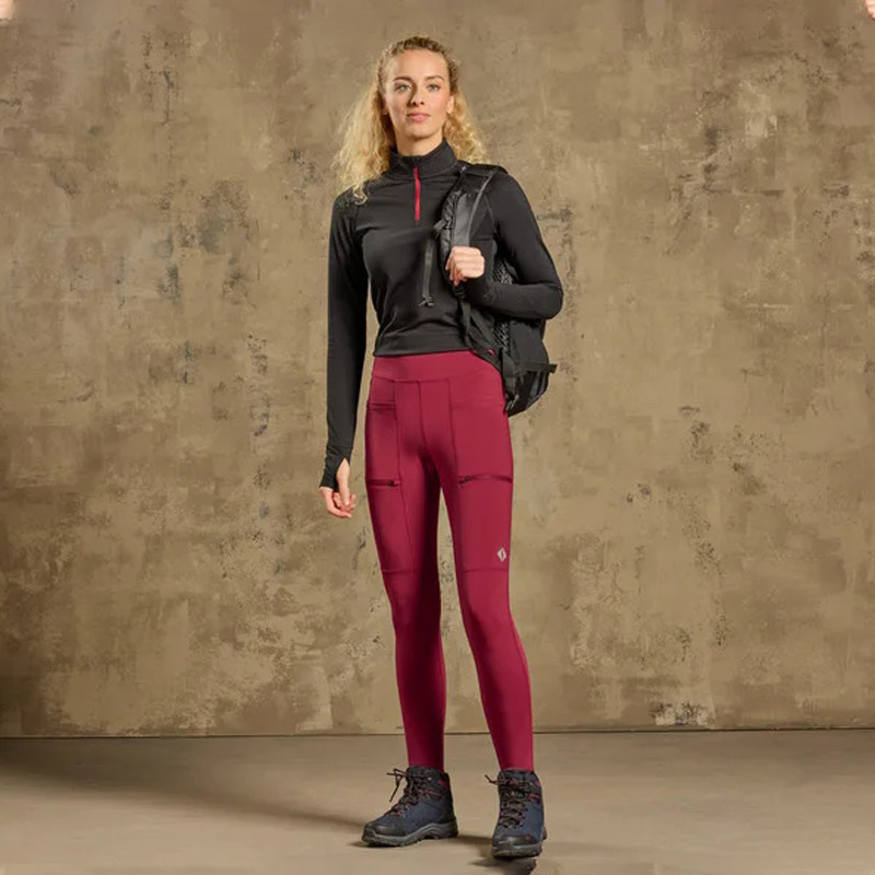 لگ طبیعت گردی زنانه کریویت Crivit Sport Legging زرشکی