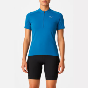 تیشرت دوچرخه سواری زنانه میزانو Mizuno Trail Pocket Tee آبی طوسی