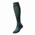جوراب اسکی بچگانه کریویت CRIVIT Ski Socks خاکستری سبز سیج