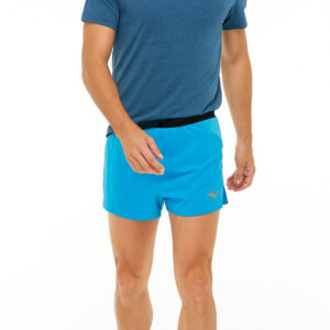 شورت رانینگ مردانه میزانو Mizuno Aero Split 1.5″ Short آبی الکتریک