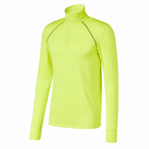 نیم زیپ ترمال مردانه کریویت Crivit Thermo Funktionsshirt زرد فسفری