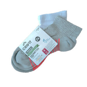 جوراب ورزشی زنانه کریویت Crivit Sport Socquettes Pack (پک دو جفتی) طوسی صورتی