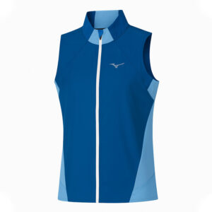 جلیقه رانینگ زنانه میزانو Mizuno Aero Vest آبی طوسی یخی