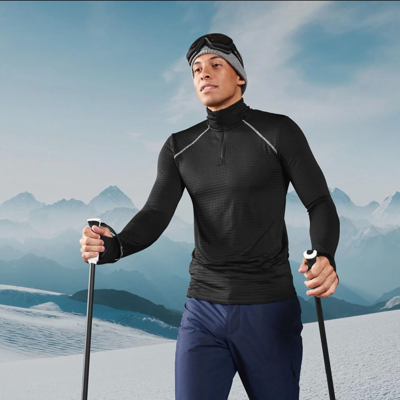نیم زیپ ترمال مردانه کریویت Crivit Thermo Funktionsshirt مشکی