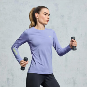 بلوز ورزشی زنانه کریویت Crivit Tshirt Technique ویولت