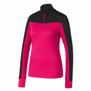 نیم زیپ ترمال زنانه کریویت Crivit Thermo Funktionsshirt سرخابی مشکی
