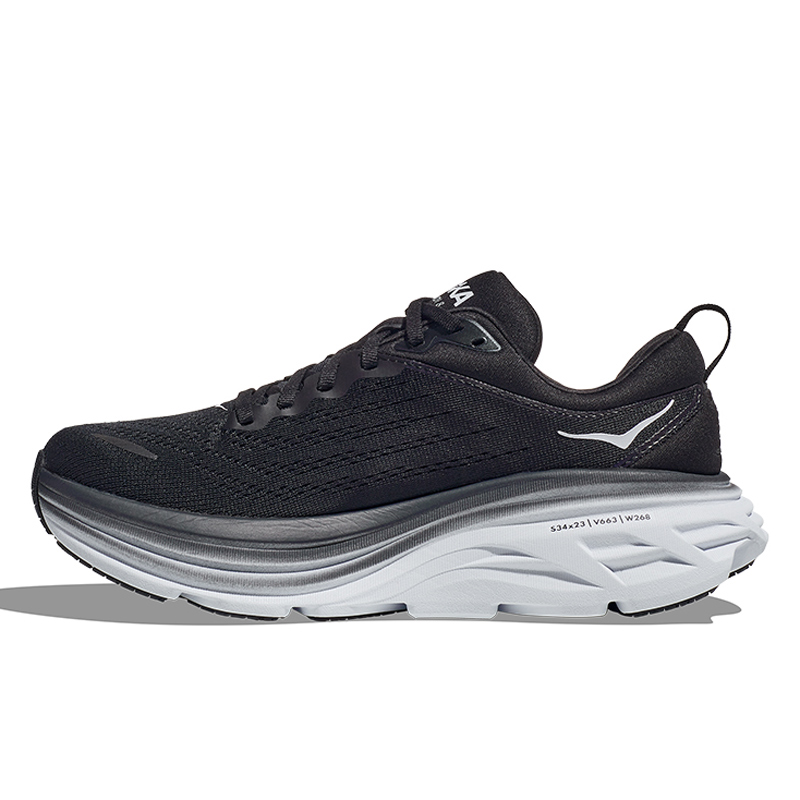 کفش رانینگ زنانه هوکا Hoka Running Shoes Bondi 8 مشکی سفید