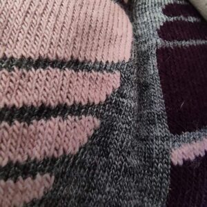 جوراب اسکی بچگانه Ski Socks طوسی بادمجونی
