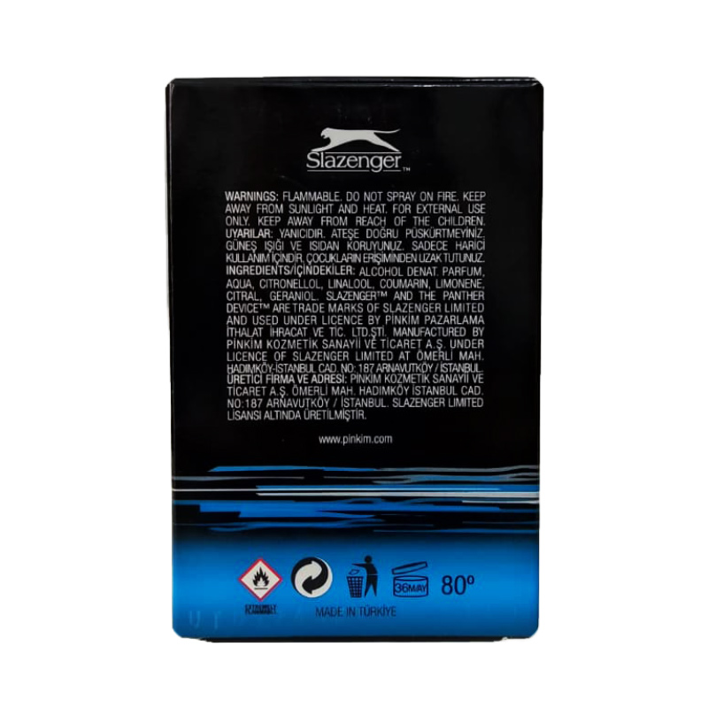ادکلن ورزشی مردانه اسلازنگر Slazenger FIT Cologne مشکی آبی