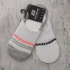 جوراب ورزشی اسکیچرز Skechers Sport Socks Pack (پک دو جفتی) سفید خاکستری
