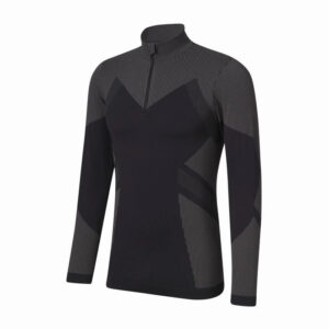 ست بلوز نیم زیپ و لگ بیس لایر مردانه کوهنوردی کریویت Crivit Funktions Unter مشکی