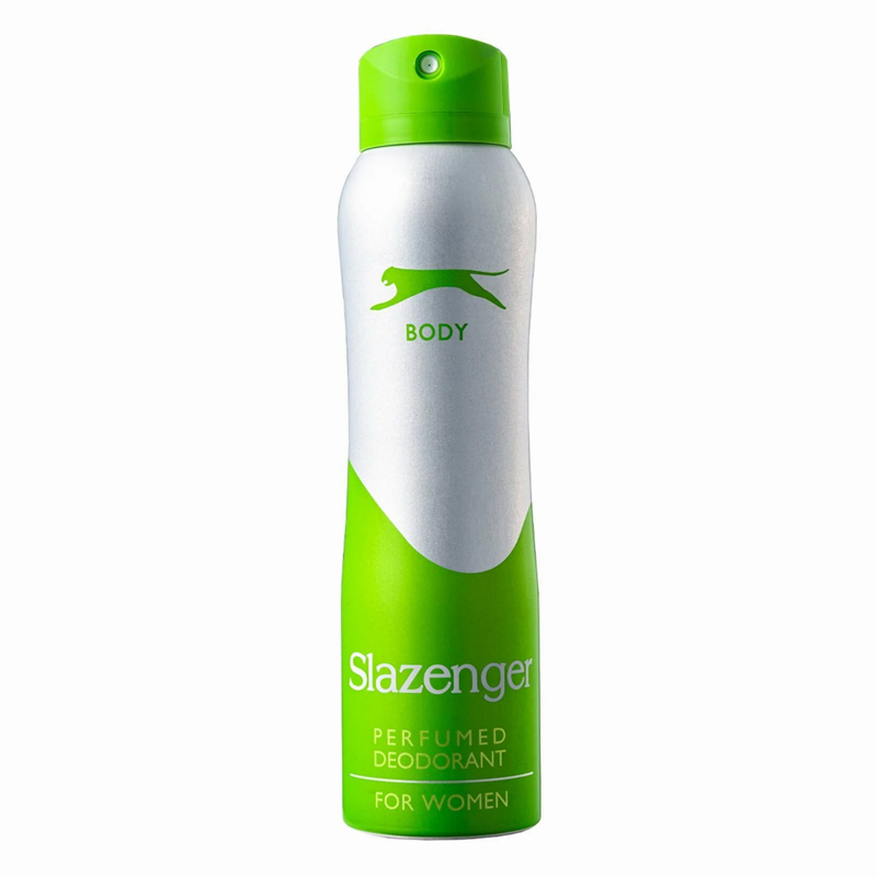 اسپری بدن ورزشی زنانه اسلازنگر Slazenger Body Splash نقره ای سبز