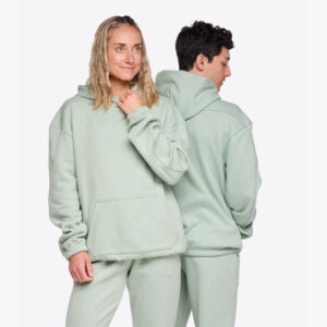 ست هودی و جاگر ترمال ورزشی هوکا Hoka Essential Jogger & Hoddie سبز سیج