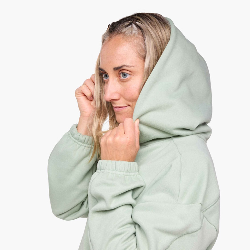 ست هودی و جاگر ورزشی هوکا Hoka Essential Jogger & Hoddie سبز سیج