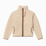 سویشرت ورزشی پشمی مردانه هوکا Hoka Ridgetop Full Zip Fleece کرمی روشن