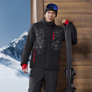 کاپشن اسکی مردانه Ski Jacket مشکی قرمز