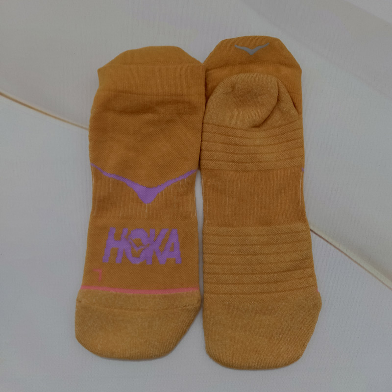 جوراب رانینگ هوکا Hoka Running Socks خردلی یاسی