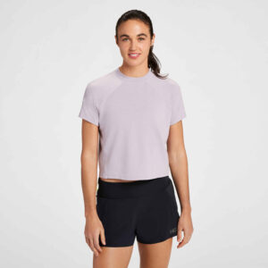 کراپ تیشرت ورزشی زنانه هوکا Hoka Midweight Merino Blend Short Sleeve