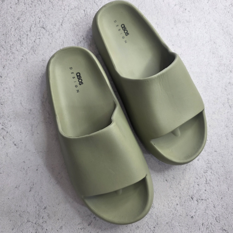 صندل آسوس Asos Shark Tooth Asos Yeezy Slides سبز سیج