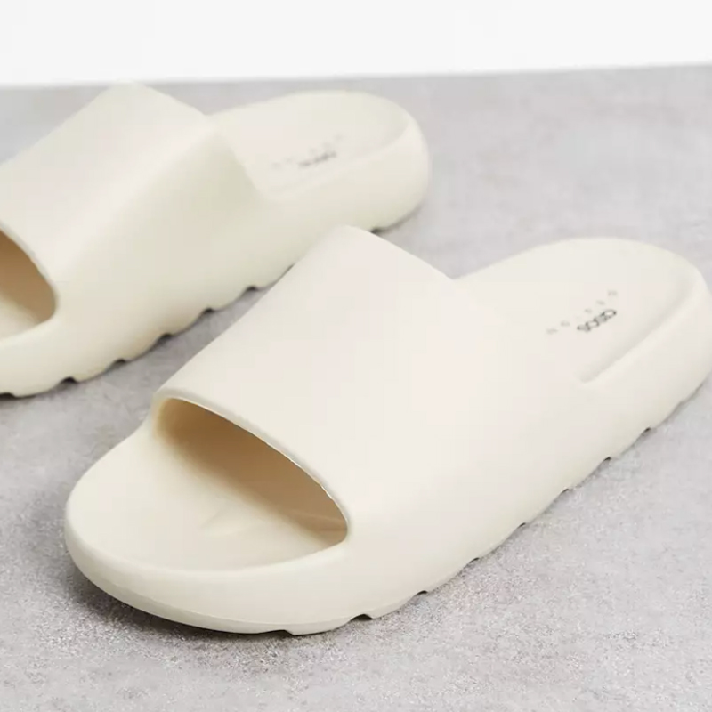 صندل آسوس Asos Shark Tooth Asos Yeezy Slides کرمی