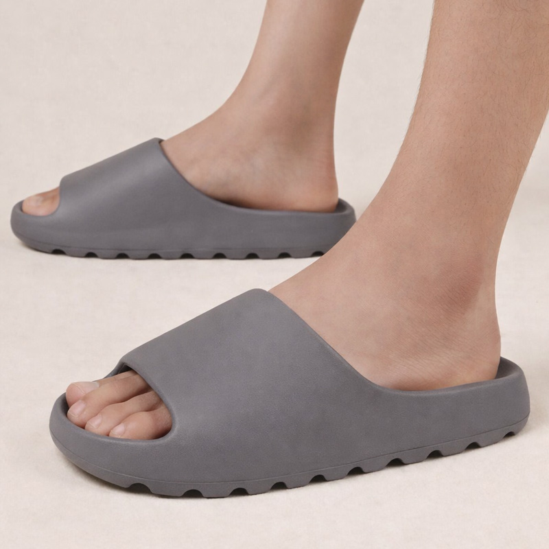 صندل آسوس Asos Shark Tooth Asos Yeezy Slides طوسی