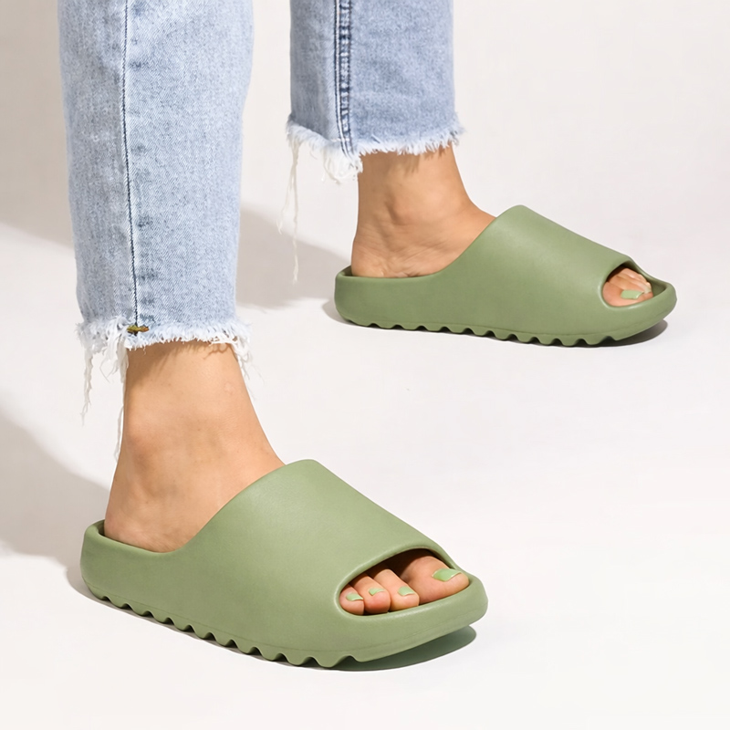 صندل آسوس Asos Shark Tooth Asos Yeezy Slides سبز سیج
