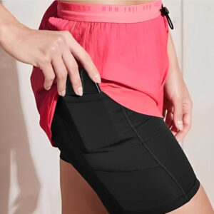 شورت کشاله دار ورزشی زنانه کریویت Crivit Crotch Shorts صورتی شبرنگی