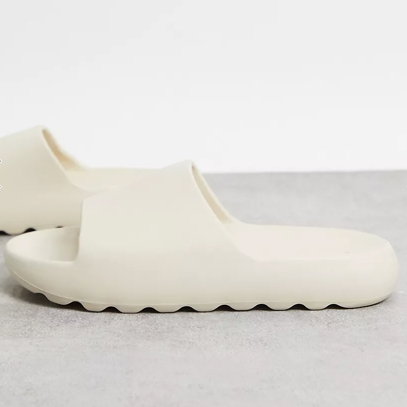 صندل آسوس Asos Shark Tooth Asos Yeezy Slides کرمی