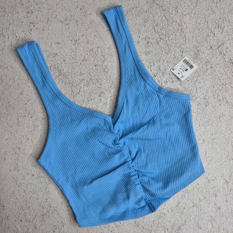 کراپ تاپ زنانه آردن Ardene Sport Ruched Front Crop Tank Top آبی