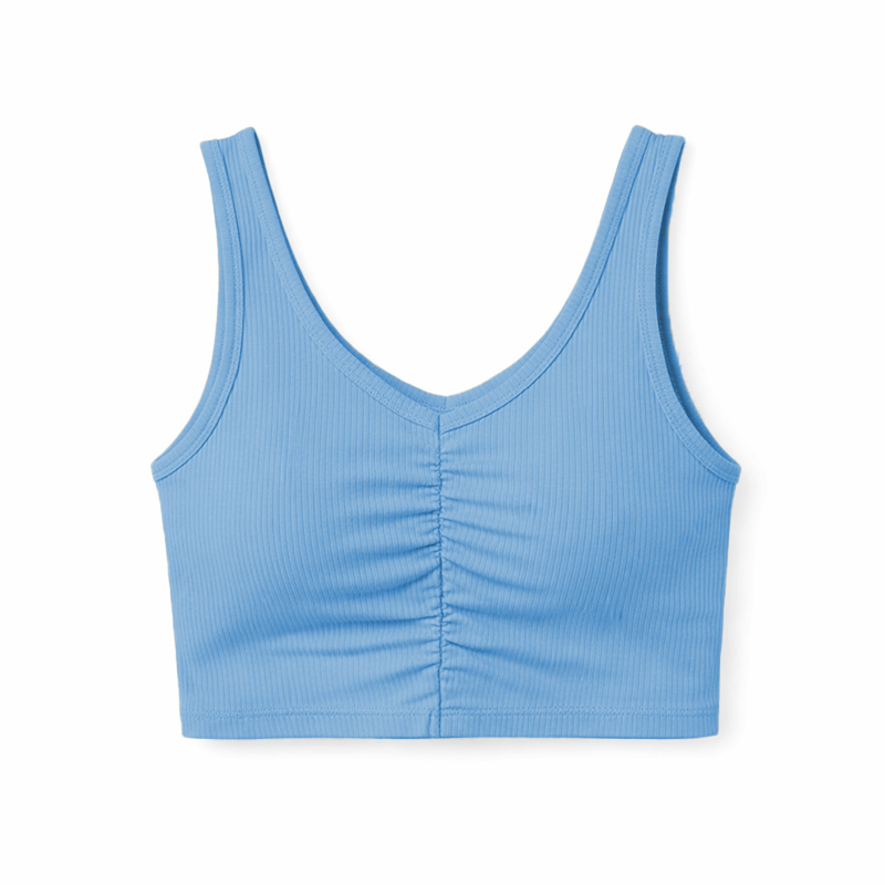 کراپ تاپ زنانه آردن Ardene Sport Ruched Front Crop Tank Top آبی