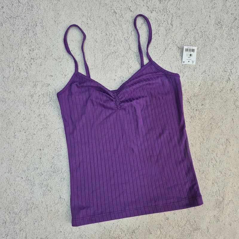 تاپ زنانه آردن Ardene Ribbed Strappy Knit Top بنفش