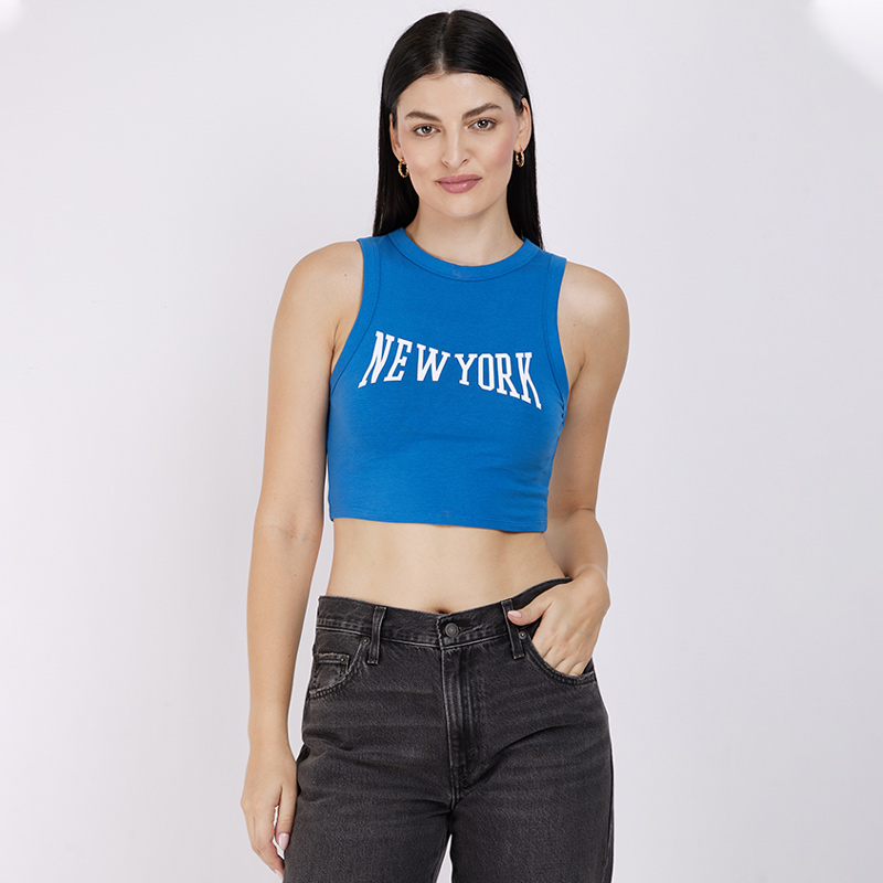 کراپ ورزشی زنانه آردن Ardene Sport Crop Top آبی کاربنی