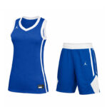 ست تاپ شلوارک ورزشی زنانه جردن Jordan Sports Top and Shorts Set آبی کاربنی