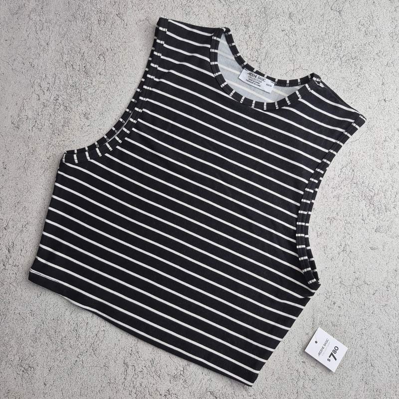 کراپ تاپ زنانه آردن Ardene Sport Crop Top 01 مشکی سفید