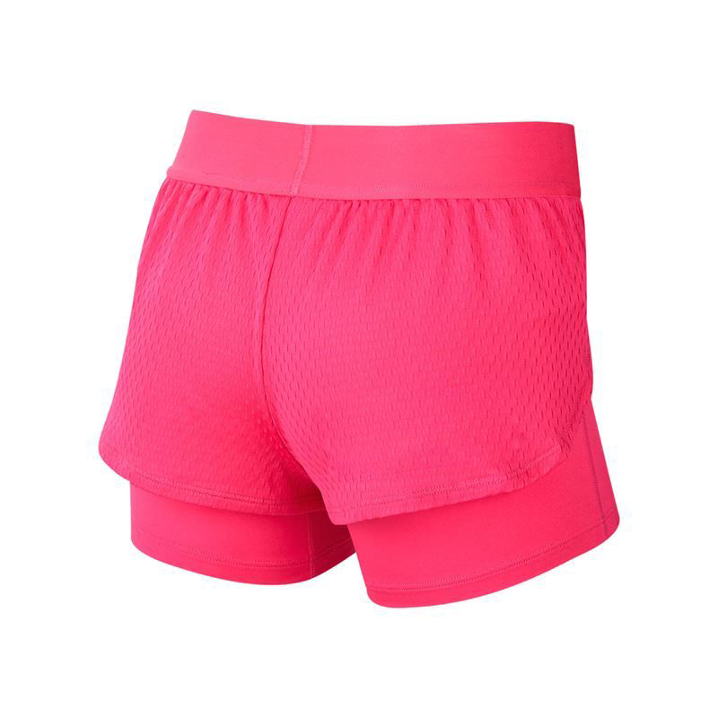 شورت کشاله دار تنیس دخترانه نایک Nike Sport Short سرخابی