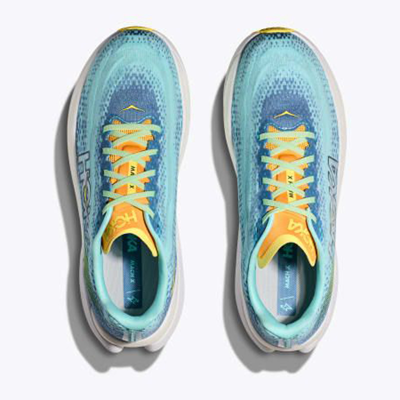 کفش رانینگ مردانه هوکا Hoka Running Shoes Mach X آبی فیروزه ای