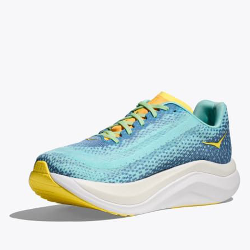 کفش رانینگ مردانه هوکا Hoka Running Shoes Mach X آبی فیروزه ای