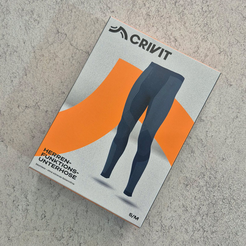 لگ بیس لایر مردانه کوهنوردی کریویت Crivit Funktionsunterhose 03 سرمه ای