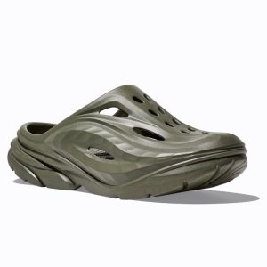 صندل ورزشی هوکا Hoka Ora Recovery Mule Slides زیتونی